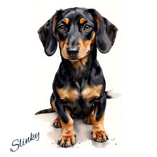 Custom Watercolour Pet Portrait Print – Personalised Dog Artwork from Your Photo