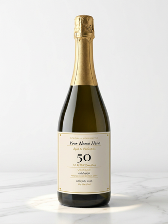 Custom wine bottle label