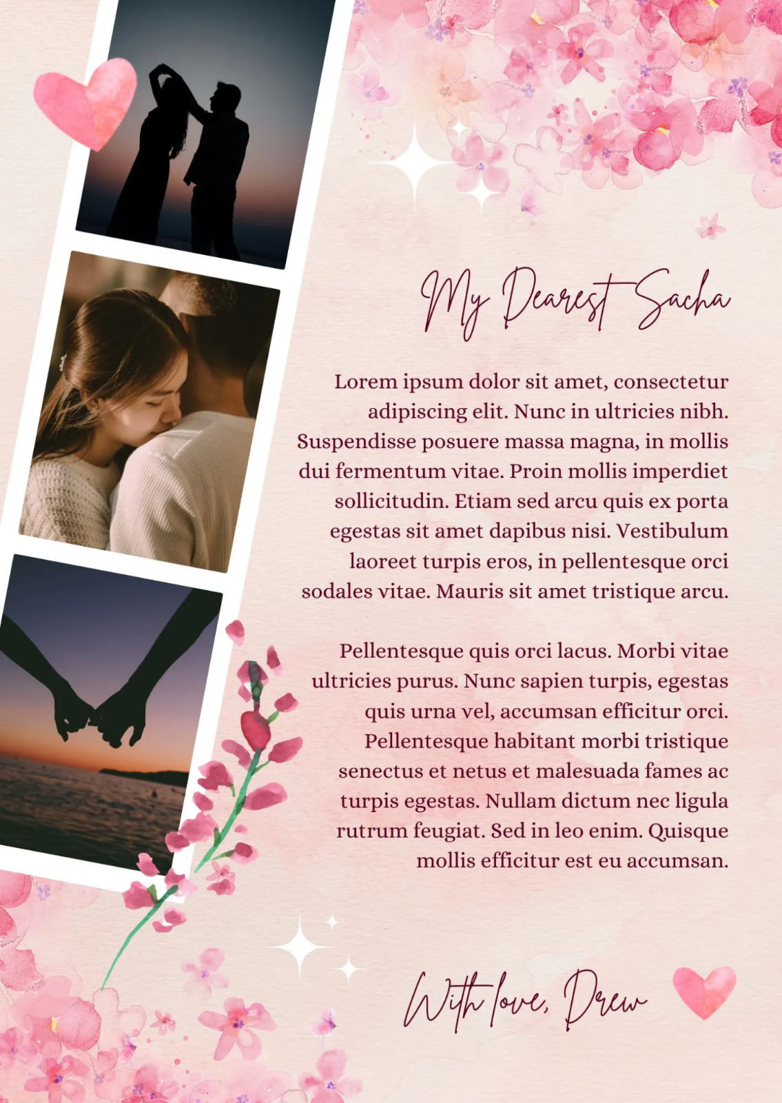 Personalised Valentine’s Poster – Unique Custom Gift for Your Loved One