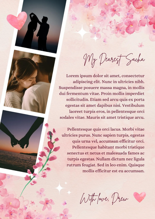 Personalised Valentine’s Poster – Unique Custom Gift for Your Loved One