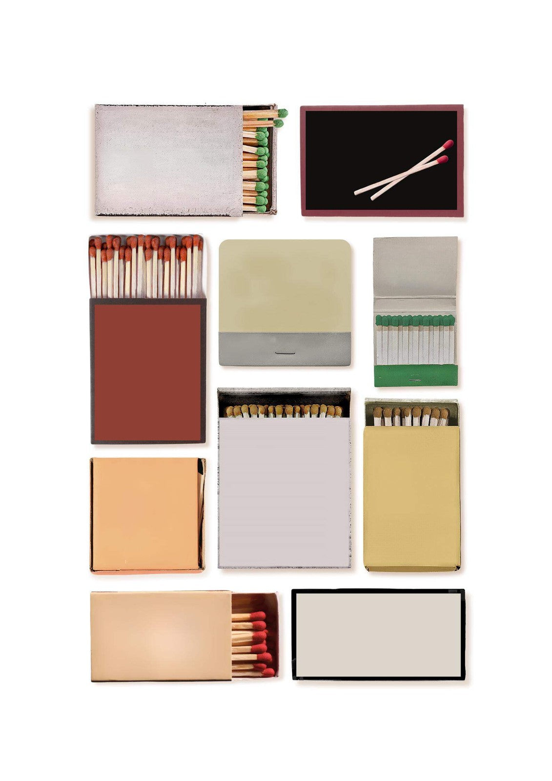 Personalised Matchbook Art Print | Custom Travel Keepsake