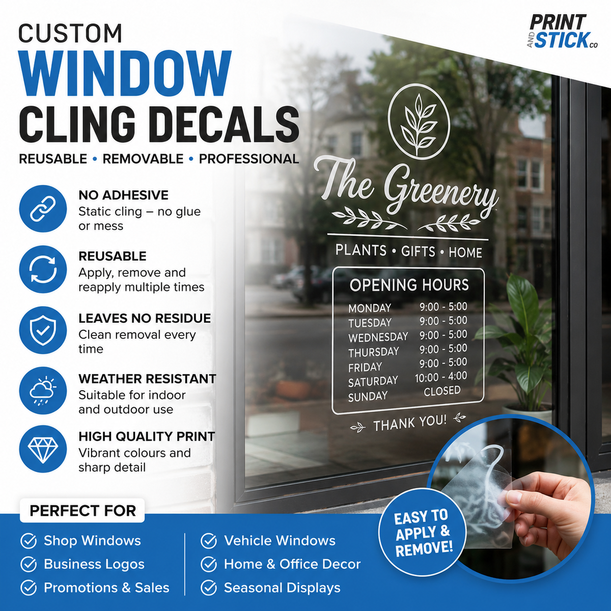 Custom Vehicle window cling