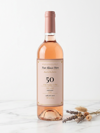Custom wine bottle label