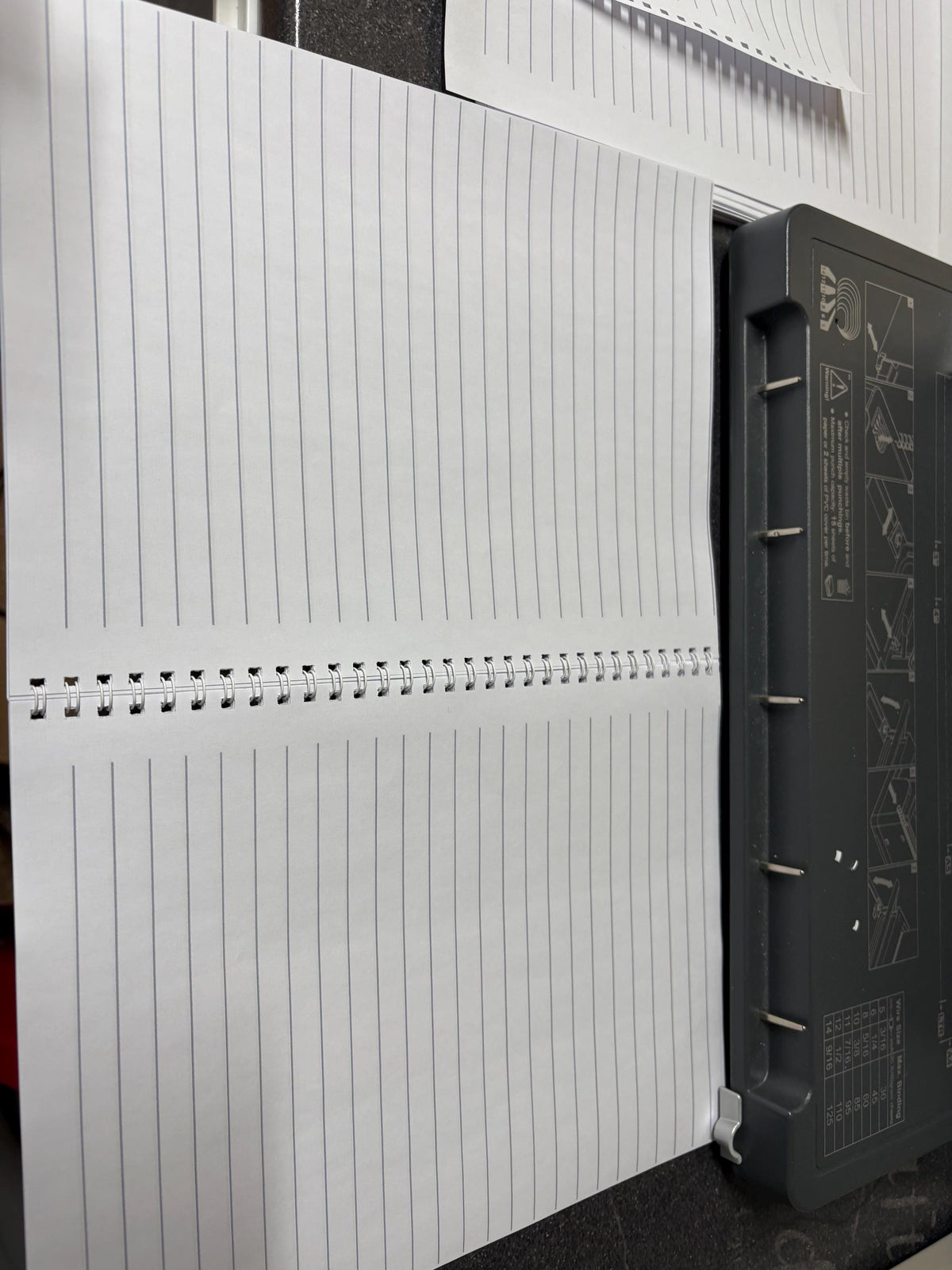Custom design notebook