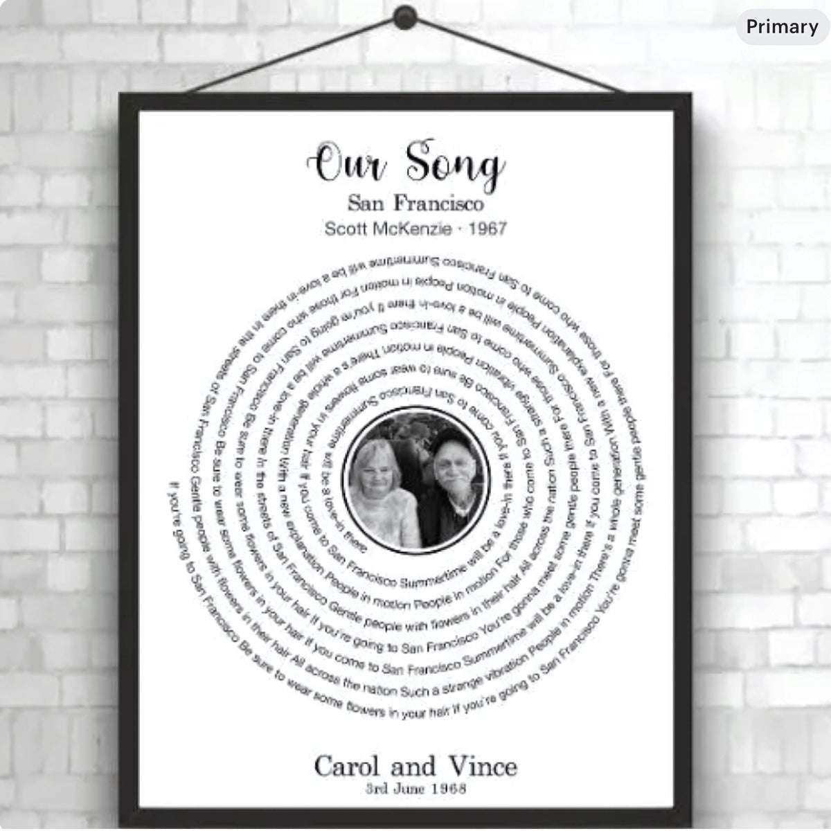 Lyrics poster first dance our song favourite song