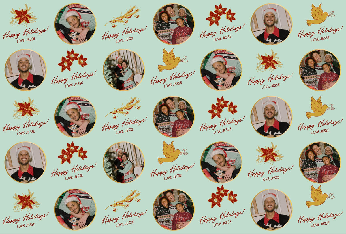 Personalised Photo Wrapping Paper – Custom designs