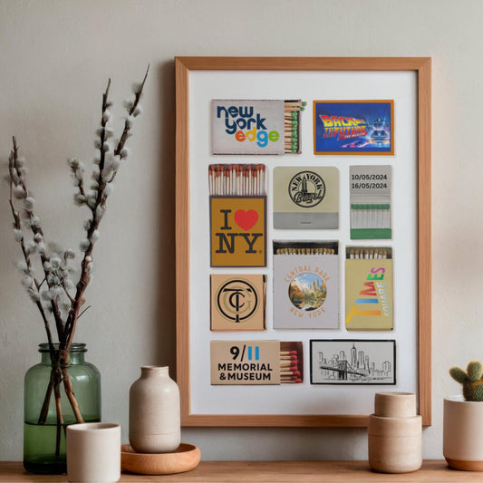 Personalised Matchbook Art Print | Custom Matchbook Style Poster | A4 A3 A2 A1 | Modern Wall Art