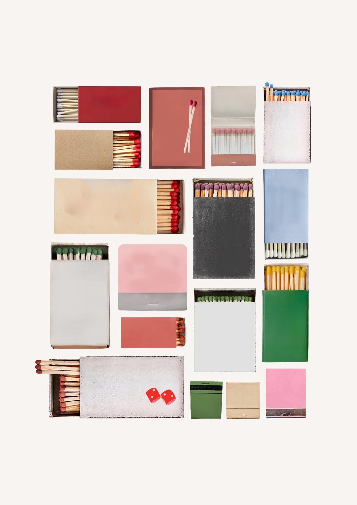 Personalised Matchbook Art Print | Custom Matchbook Style Poster | A4 A3 A2 A1 | Modern Wall Art