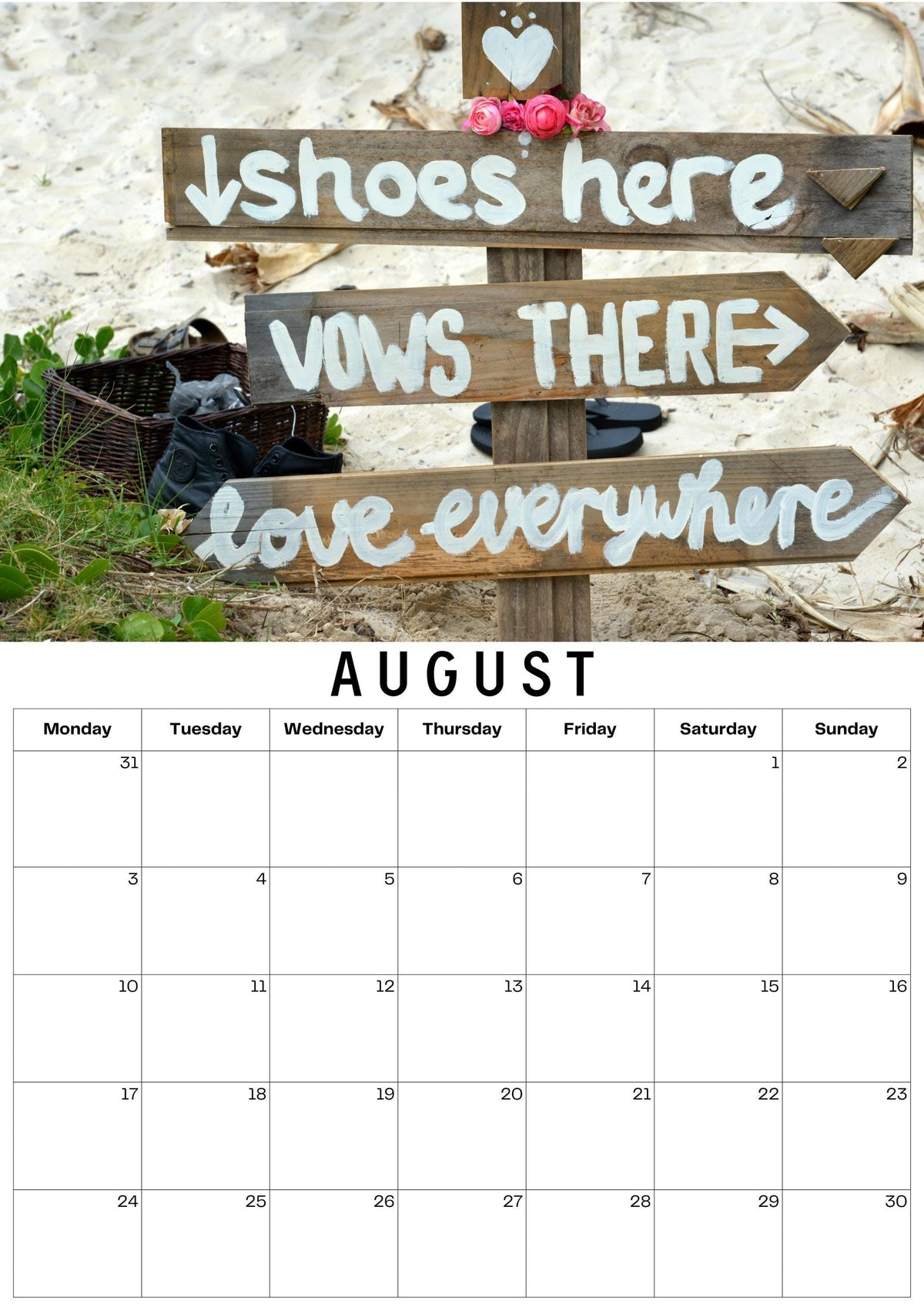 Custom Photo Calendar: Personalised Keepsake Gift