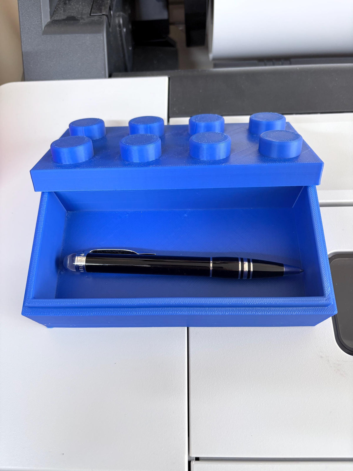 Stackable LEGO-Inspired Storage Box – 3D Printed Desk Organiser | Gift for LEGO Fans | Fun Home Décor