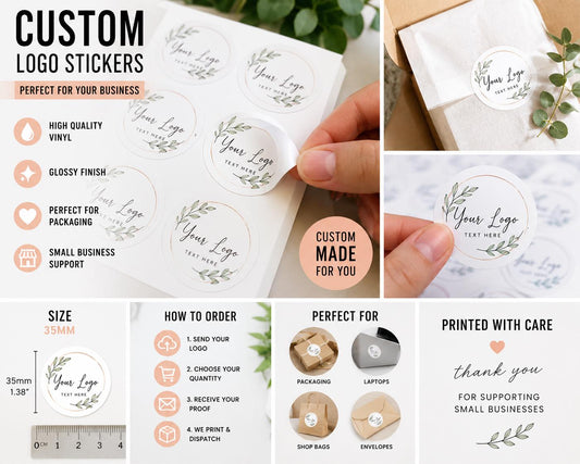 Custom logo stickers