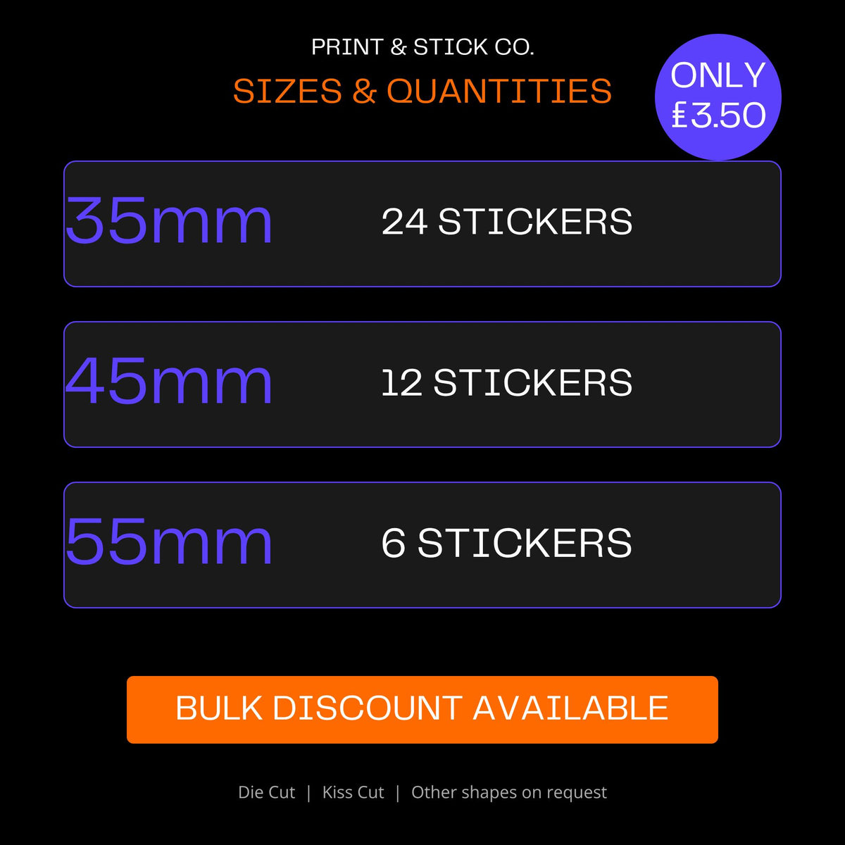 Custom logo stickers