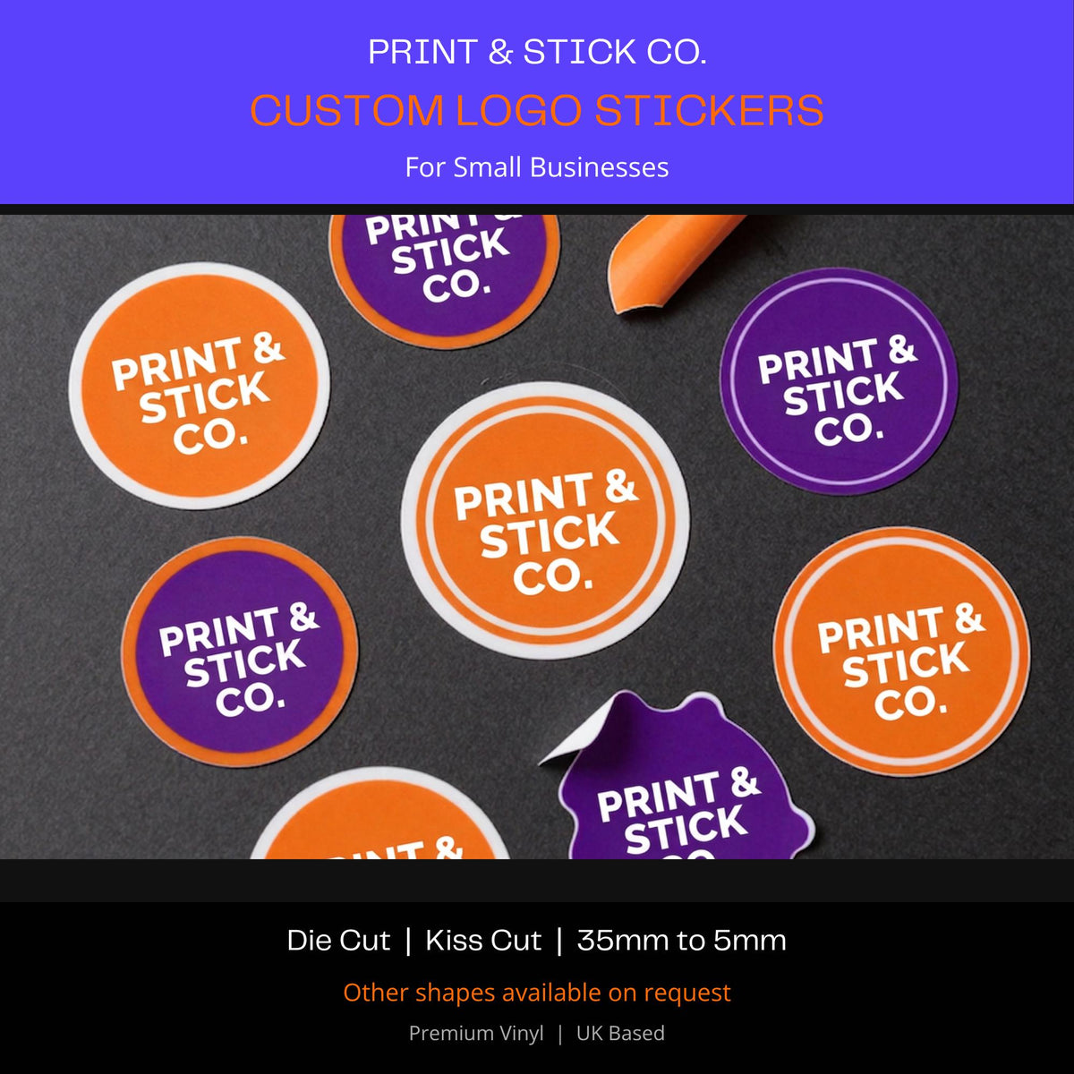 Custom logo stickers