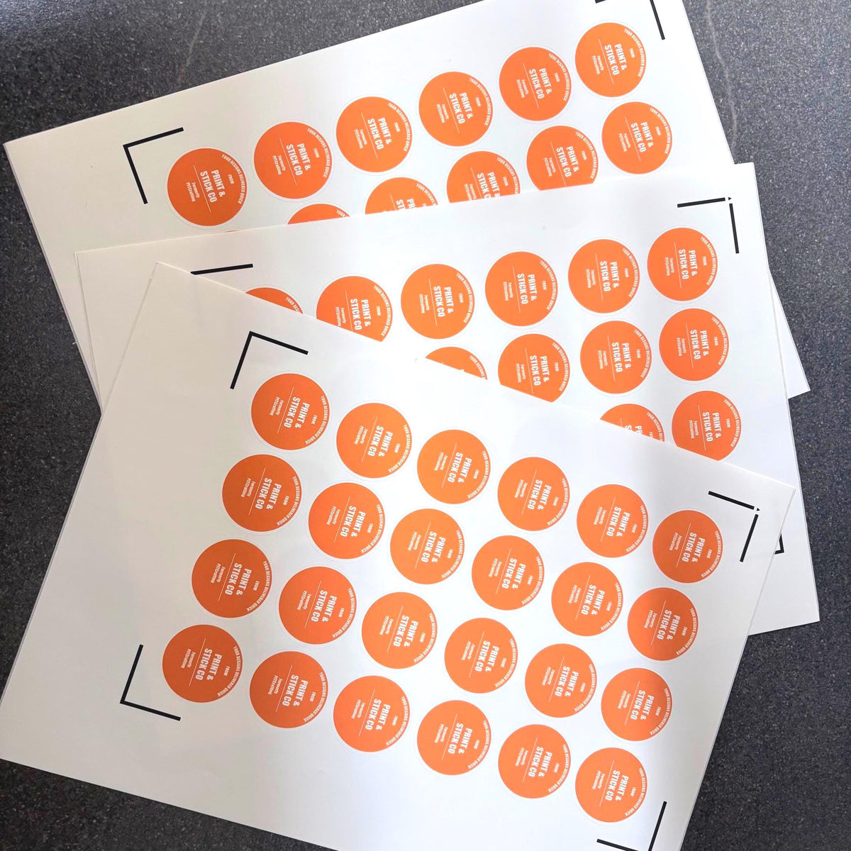 Custom logo stickers