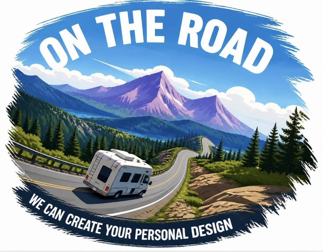 Custom Full Colour Vinyl Decals for Campers, Vans & Outdoor Lovers