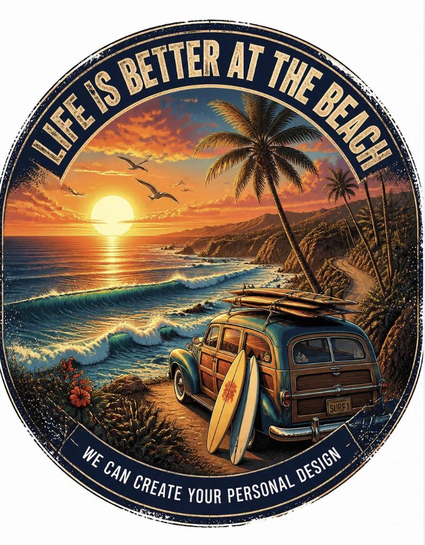 Custom Full Colour Vinyl Decals for Campers, Vans & Outdoor Lovers