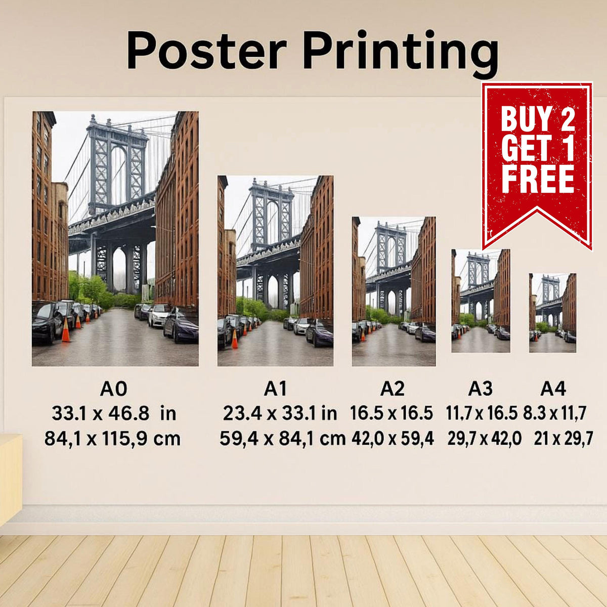 Custom Poster Printing A0–A4 | Personalised Art Prints UK buy 2 get 1 free