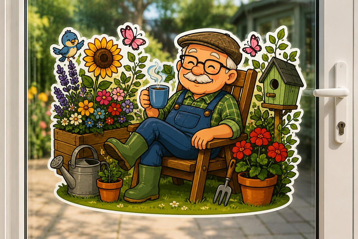 Custom Mind the Glass Window Cling Door’s Closed Fun Sticker Conservatories and Patio Doors Perfect for Grandparents and Families