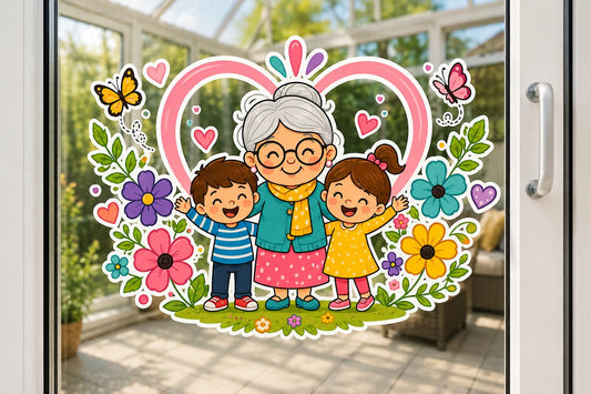 Custom Mind the Glass Window Cling Door’s Closed Fun Sticker Conservatories and Patio Doors Perfect for Grandparents and Families
