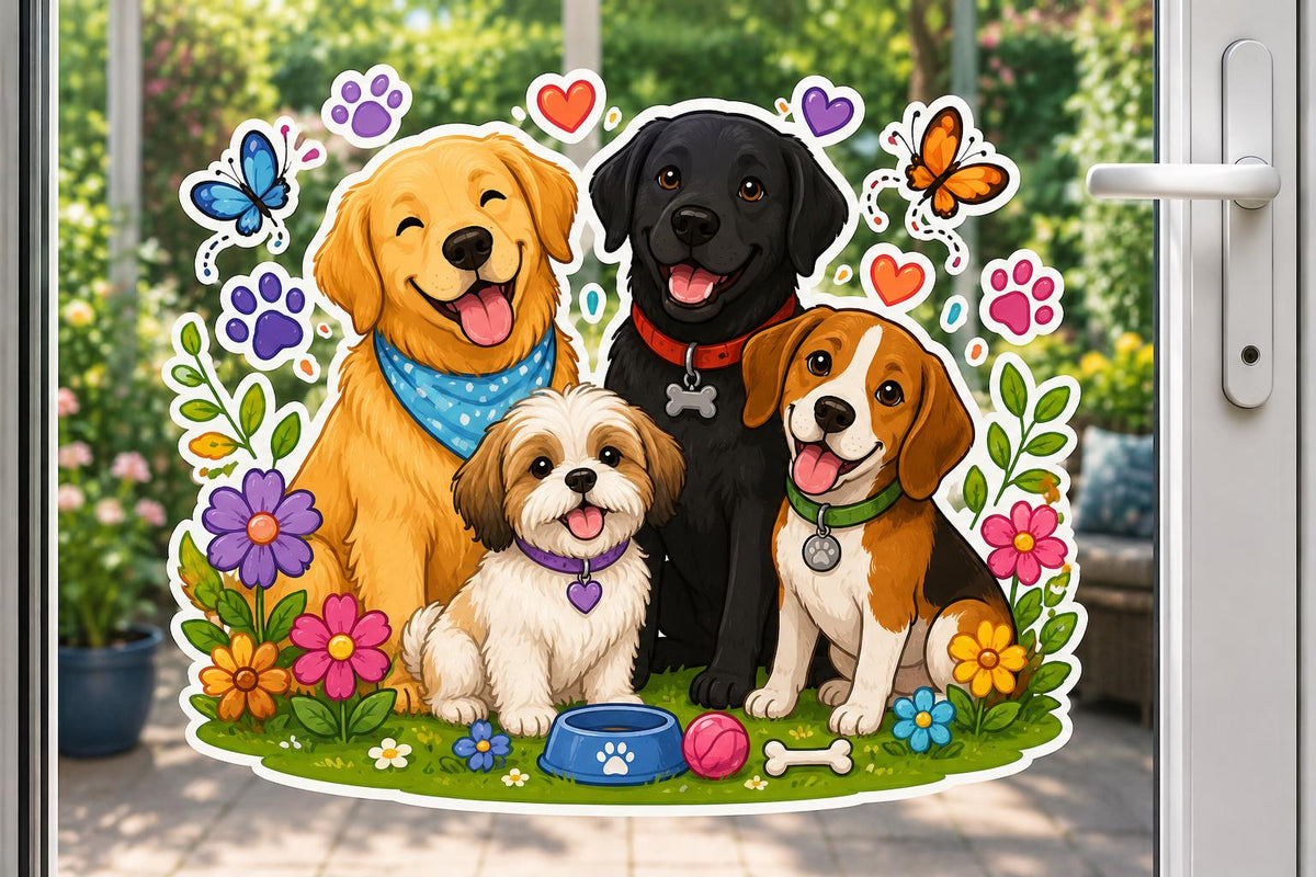 Custom Mind the Glass Window Cling Door’s Closed Fun Sticker Conservatories and Patio Doors Perfect for Grandparents and Families